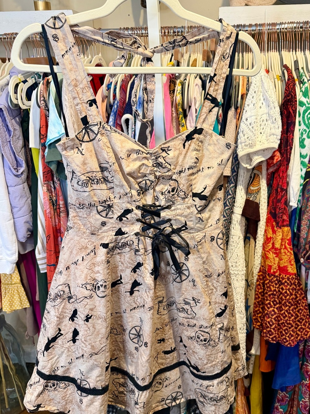 Disney Peter Pan Halter Dress with Black Accents - Picture 6 of 8